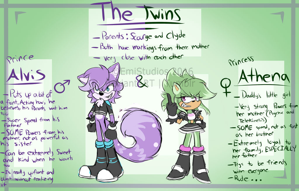 The Twins! - Reff Sheet! by EmiStudios