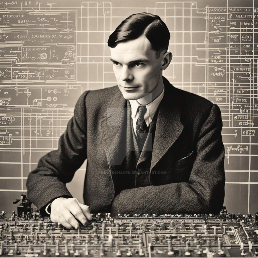 Alan Turing Math Work Alan Turing, mathematician, code breaker, legend, by jennykolhagen on ...