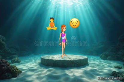 Gwen underwater meditation