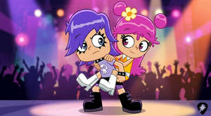 Puffy AmiYumi Piggyback Ride