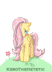 : Flyttershy PixelArt : by KarolinaNoumenon