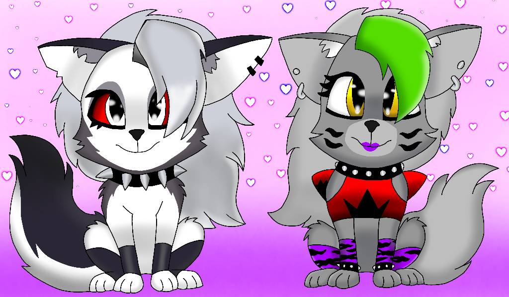 Loona wolf y roxanne wolf by yagahog on DeviantArt