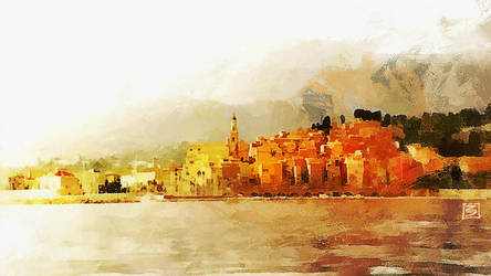 Menton, France - sketch