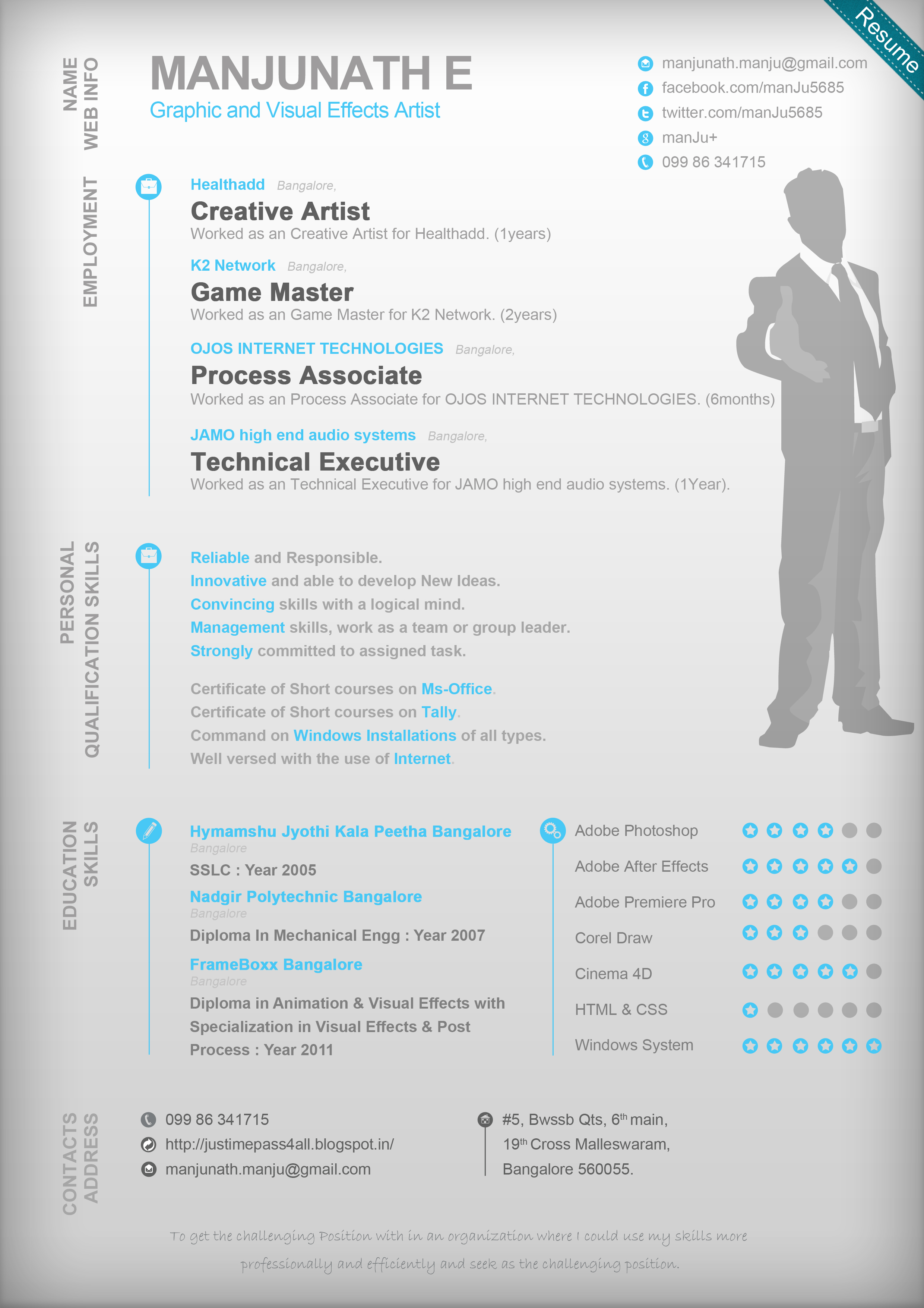 My Resume, Graphic and Visual Effects Artist by s0rdfish on DeviantArt