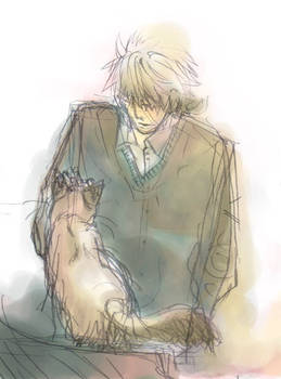 Niou and cat