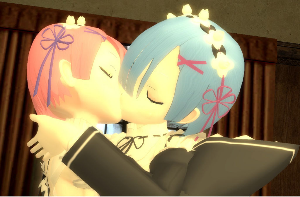 Rem And Ram Kissing by DeviantArt