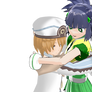 Blanc And Buttercup Z Hugging