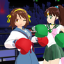 sailor Jupiter landing a nasty right hook on haruh