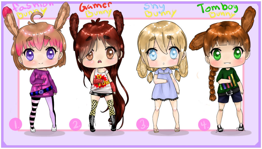 Adoptable Bunny girls [CLOSED]