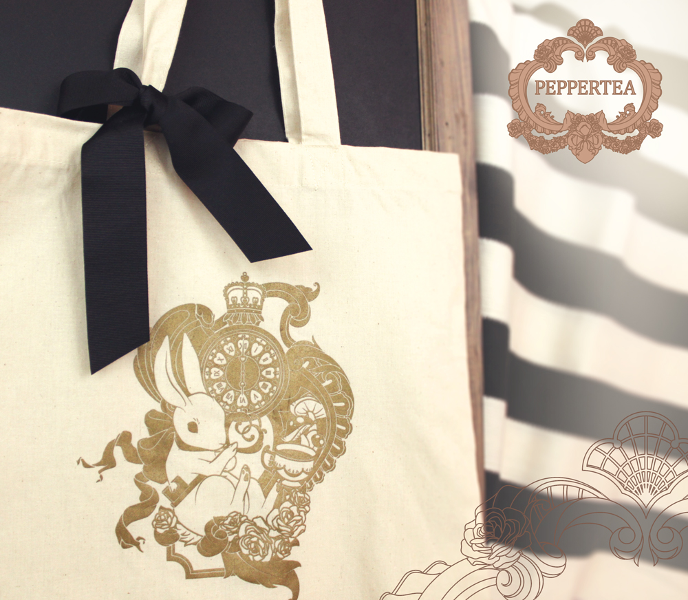 White Rabbit Tote Bag