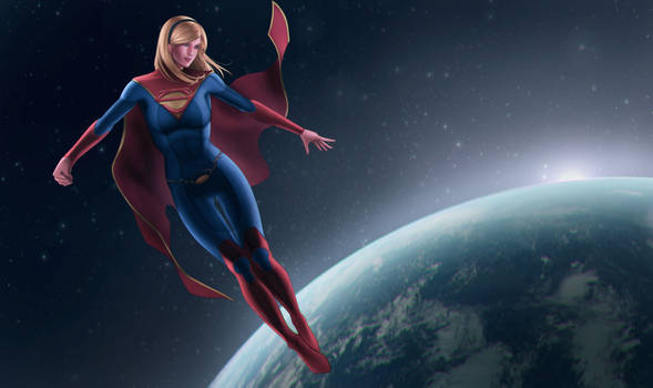 Supergirl oversee the earth
