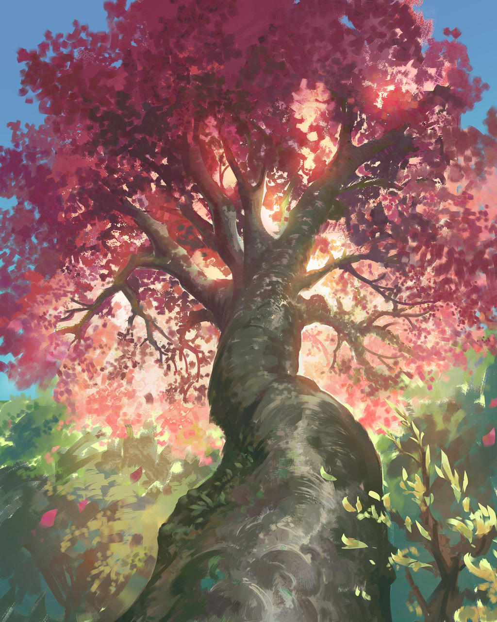 Tree Rendering Pink Pink Tree by RichardLayArt on DeviantArt