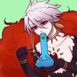 Karna With A Bong