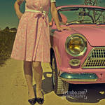 My pink car by cetrobo