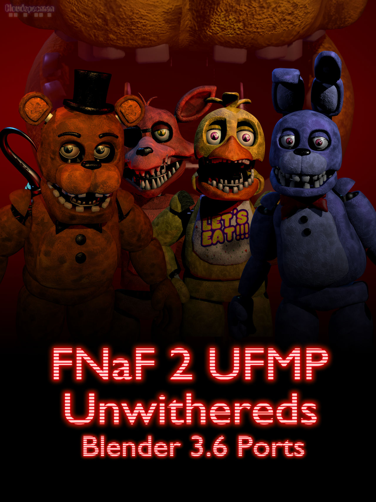 (Blender) Unwithered Chica by FoxySpace080 on DeviantArt