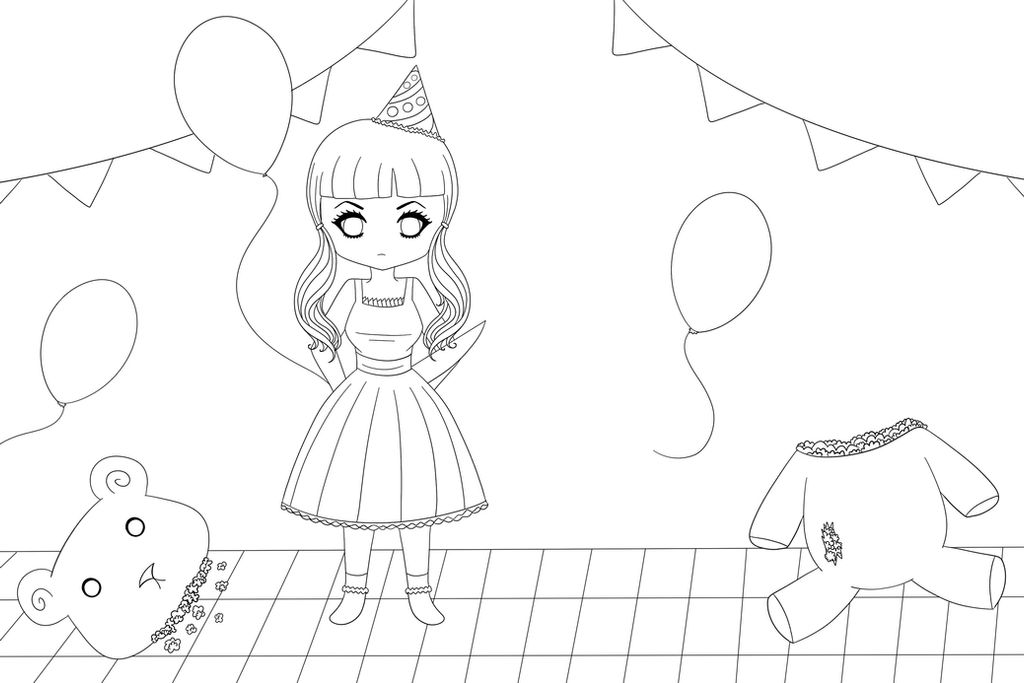 Download Melanie Martinez - Pity Party (Lineart) by deviruchii on ...