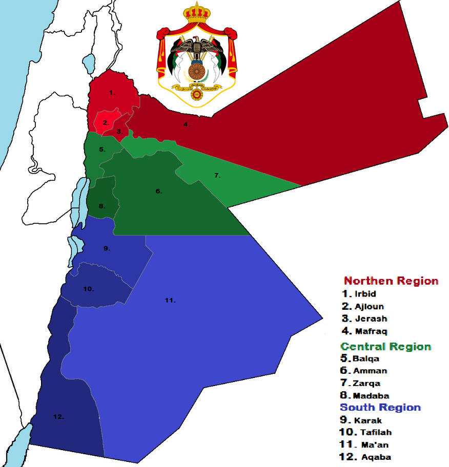 Detailed Map of Jordan by bolter21 on DeviantArt