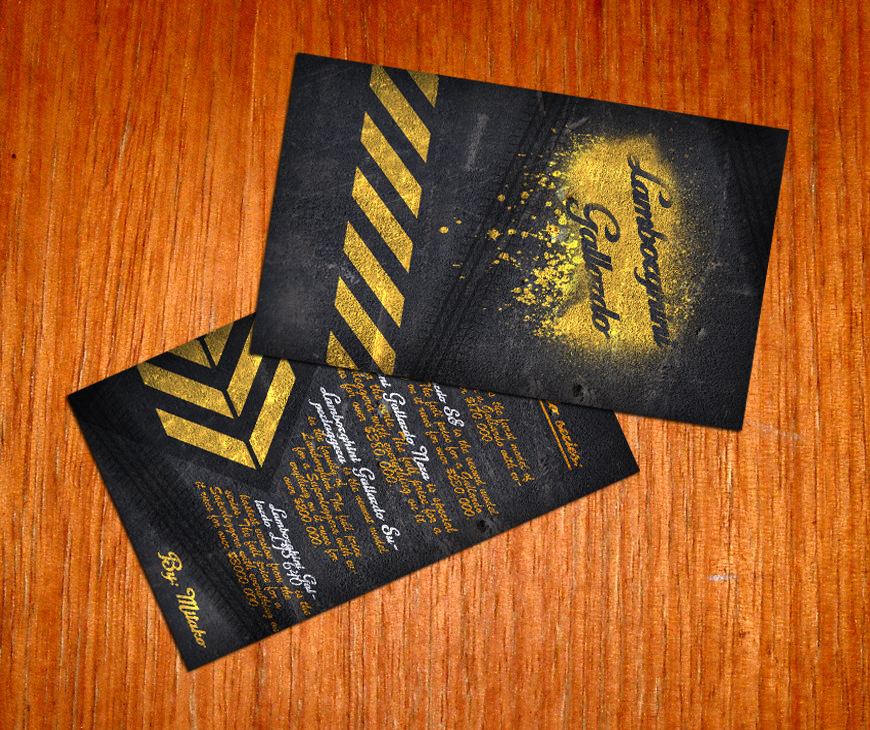 Lamborghini Business Cards