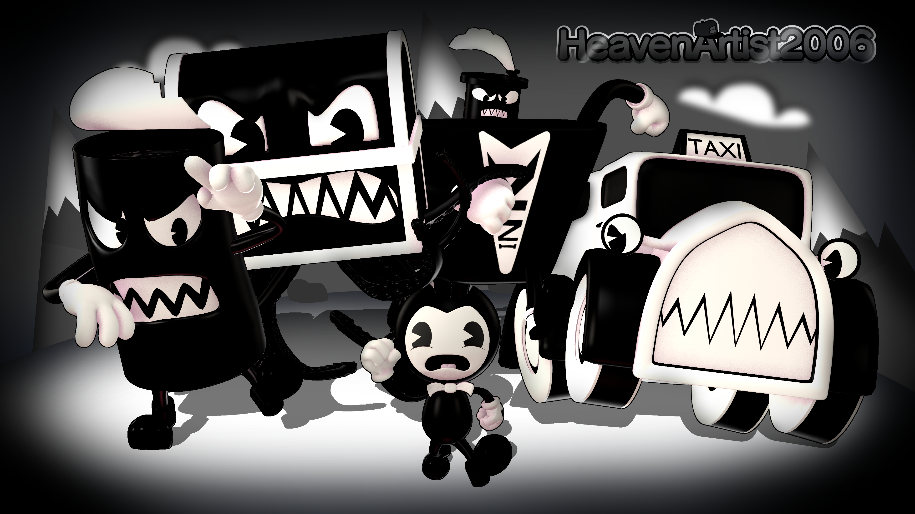 Bendy In: Nightmare Run by fnafmangl on DeviantArt