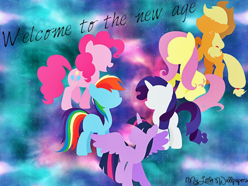 Mane 6 - Welcome To The New Age Wallpaper