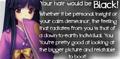 Anime hair color that fits my personality by xSass-Queen-Alleyx on DeviantArt Anime hair color that fits my personality by xSass-Queen-Alleyx on DeviantArt