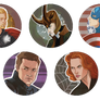 Avengers Button Set
