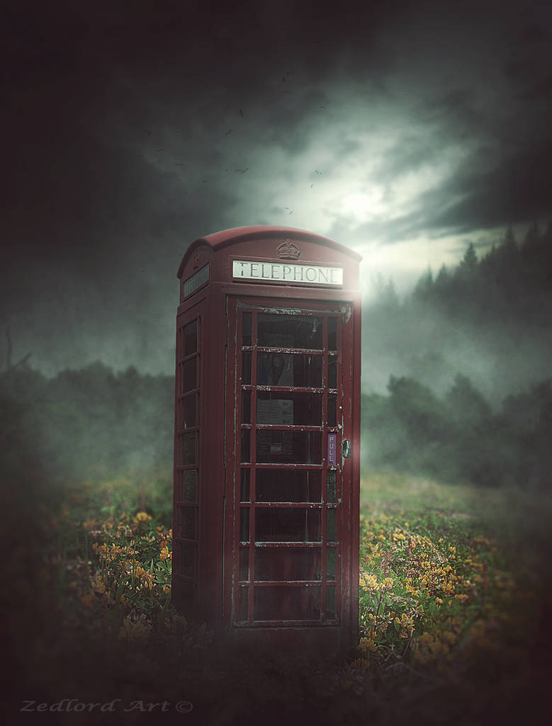 Abandoned Phonebooth by ZedLord-Art
