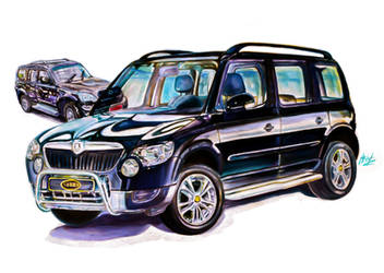 Skoda yeti and Esemka Jokowi by Arief1975