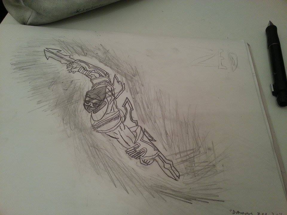 Decided to draw zed today |shockblade with a twist by Dominousart on ...