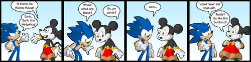 When Mickey met Sonic