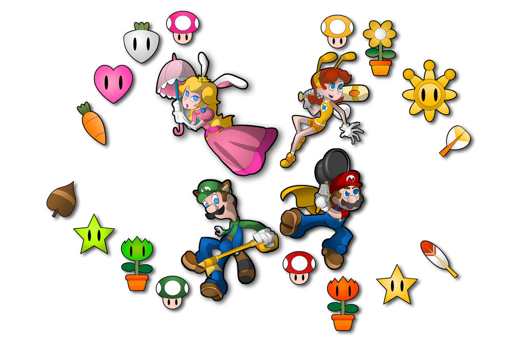 Super Mario Power-Ups by Cartoonicus on DeviantArt