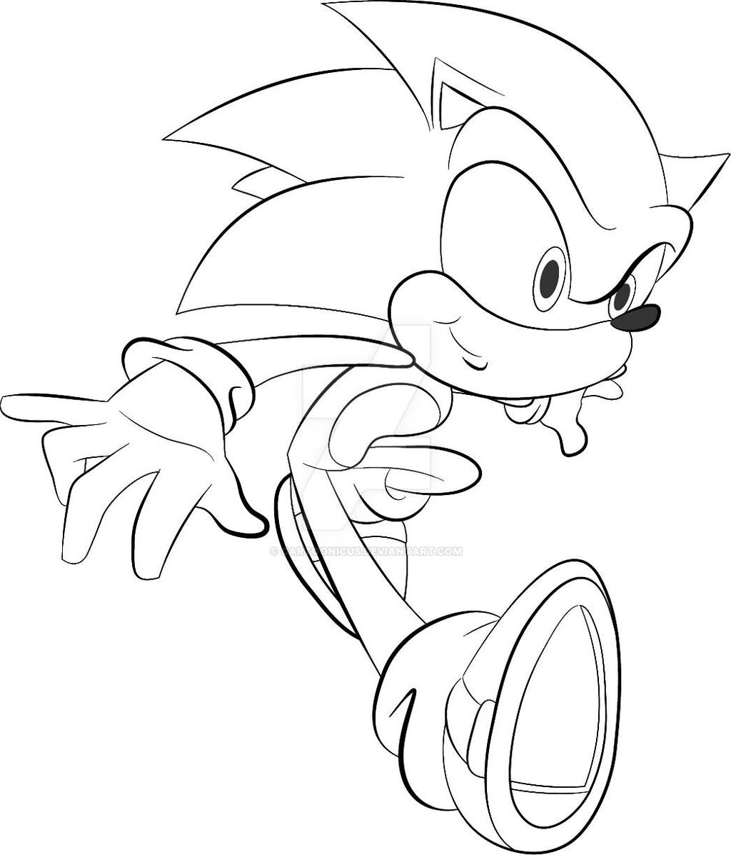 Vector Sonic Line Just some Sonic Lineart by Cartoonicus on DeviantArt