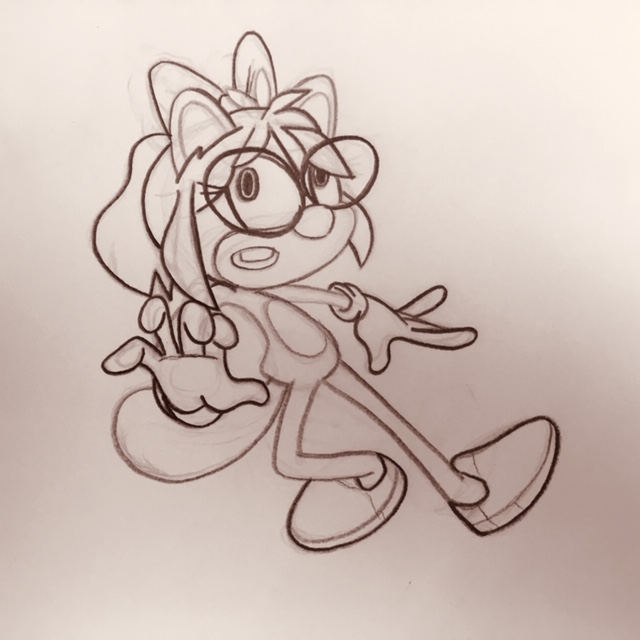 Glasses loopy sketch