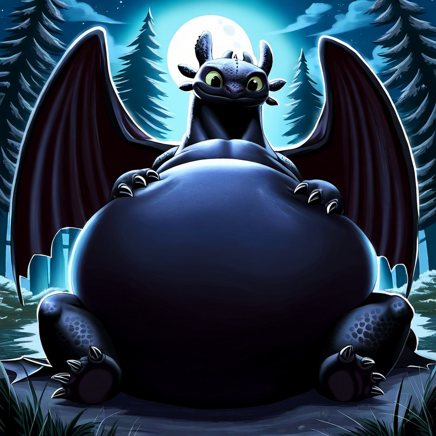 Whight Toothless Toothless Huge Belly Request (9) by snover34 on DeviantArt