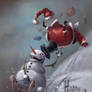 Snowman vs Santa