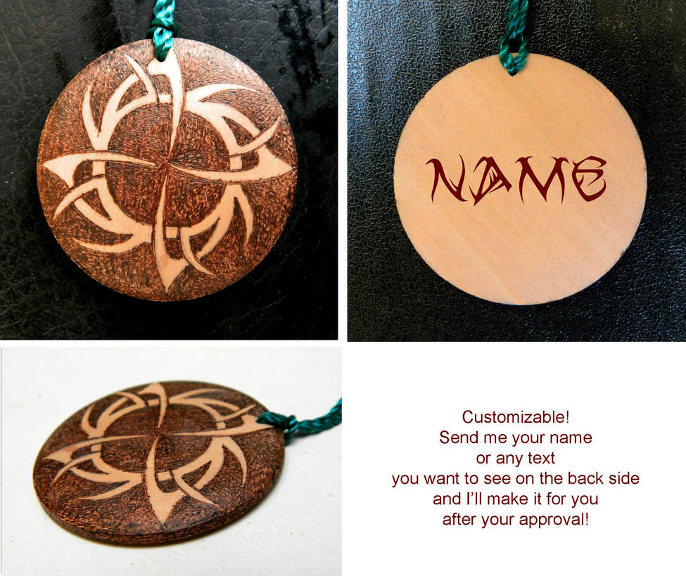 TRIBAL ORNAMENT pyrography beautiful keychain by YANKA-arts-n-crafts on ...
