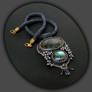 Night Magic bead embroidered statement necklace