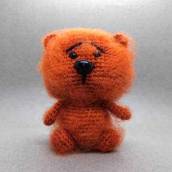 Ginger Bear cute crocheted amigurumi friend