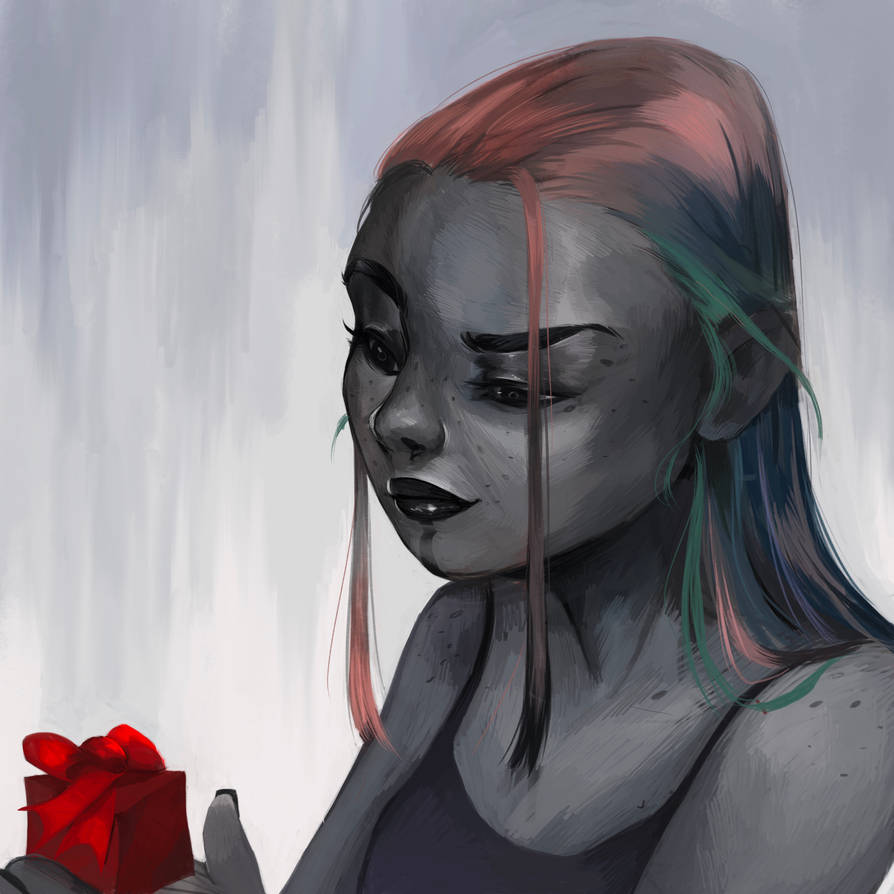 Little red present by TiMaPaint on DeviantArt