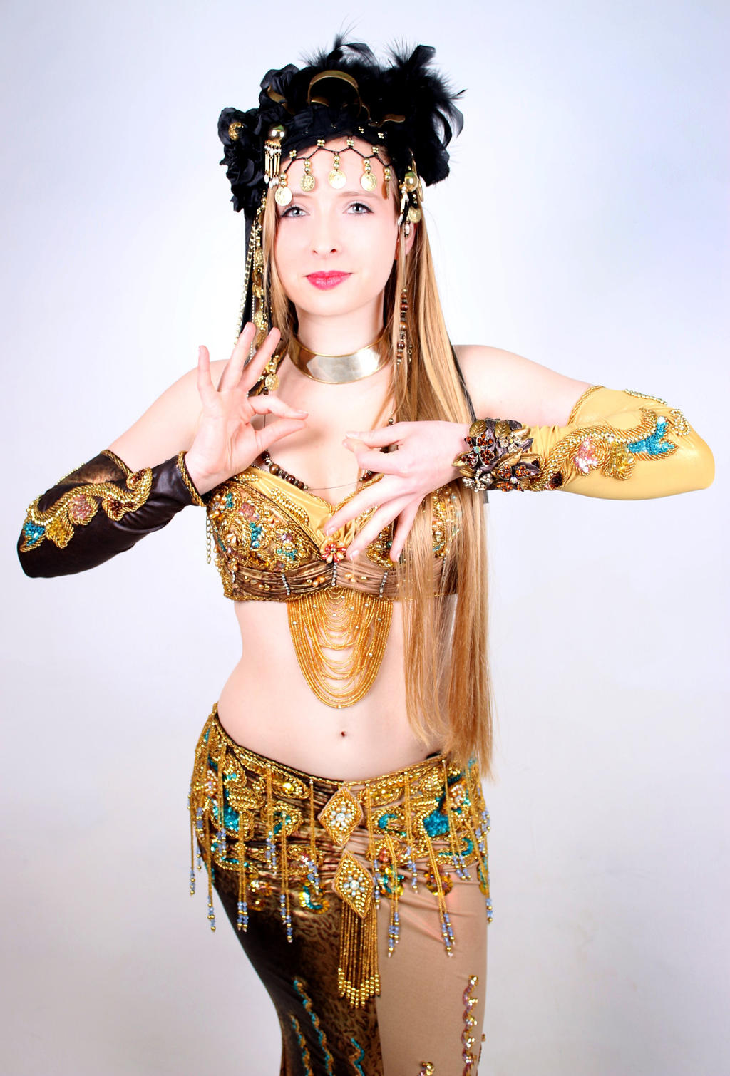 STOCK golden bellydancer II