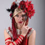 STOCK red girl headpiece II