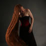 STOCK extremely long redhead hair I