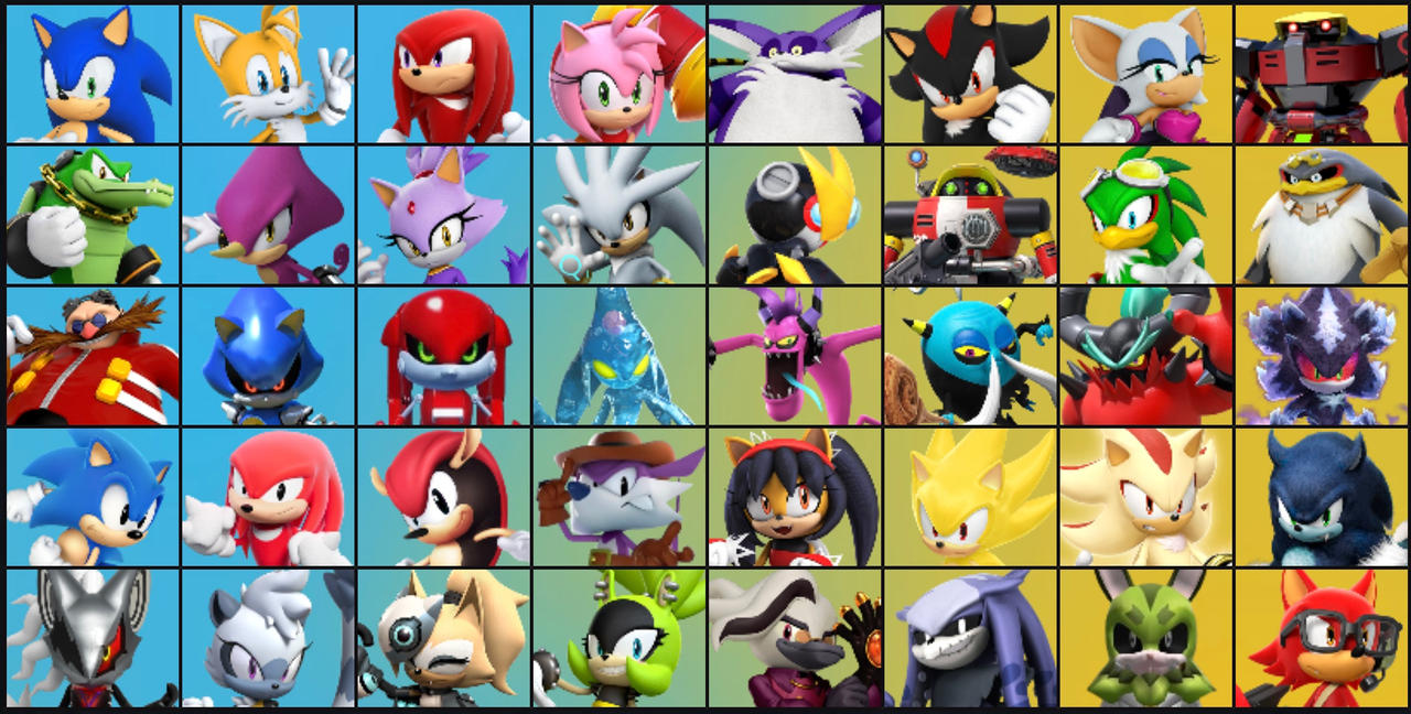 Sonic Fan Roster Sonic Fighting Game Roster (with IDW Characters) by ShadowDeadpool100 ...