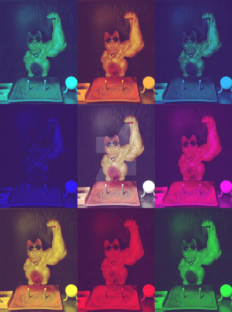 Buff Lucky Cat by BoNeZ-illustrations on DeviantArt