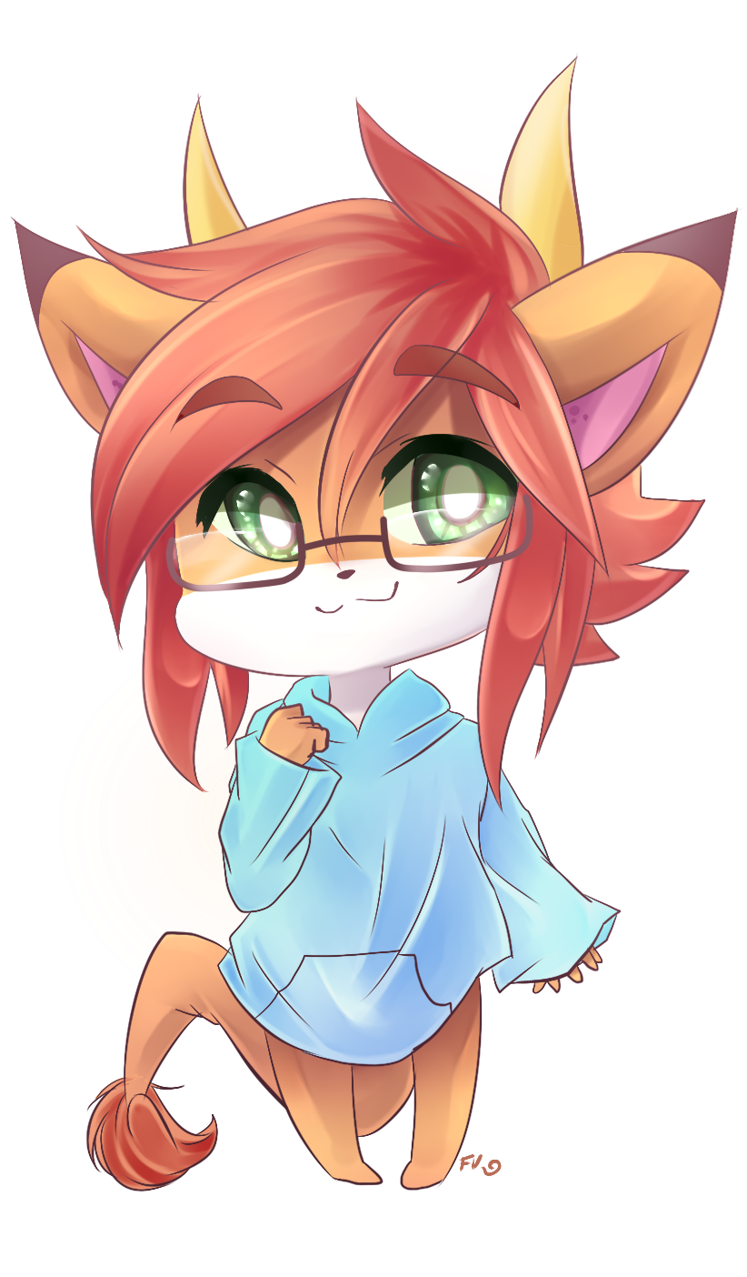 Chibi Commission for RacheeveeKitsune