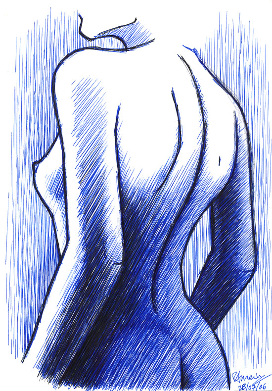 woman torso study