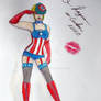 MARVELous Burlesque Pin-up: Captain America