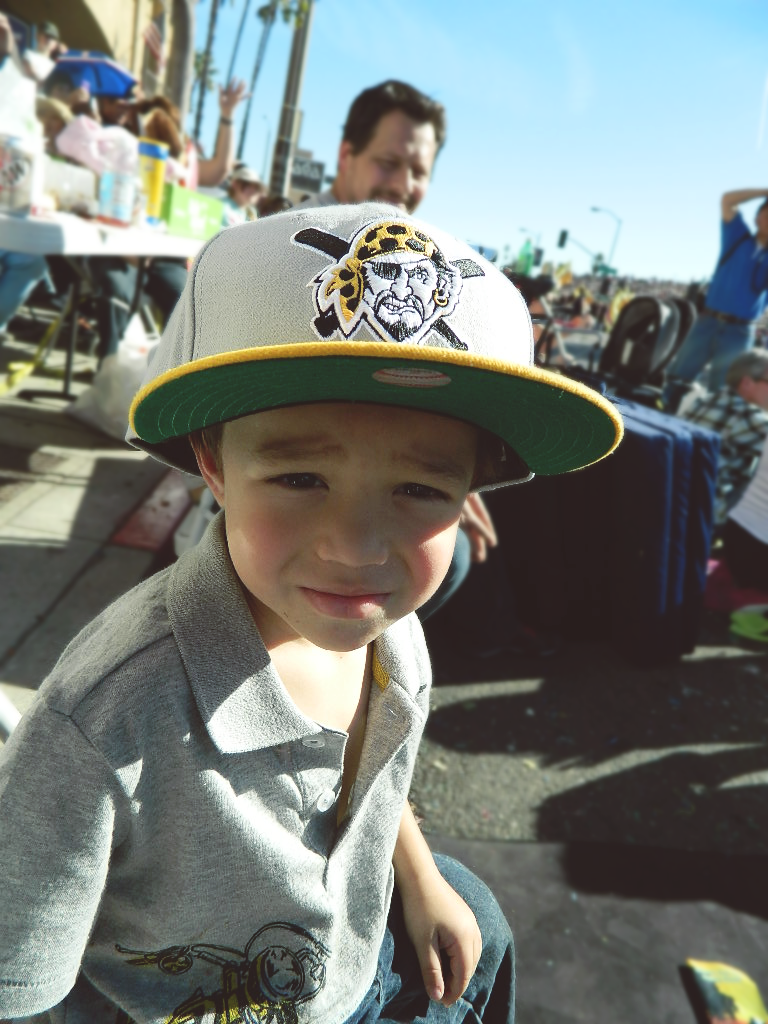 Little Bro at the Rose Parade