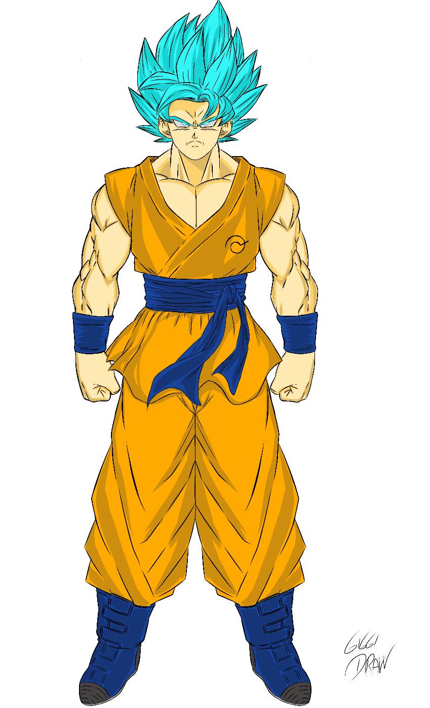 Goku Super Saiyan God by crismarshall on DeviantArt