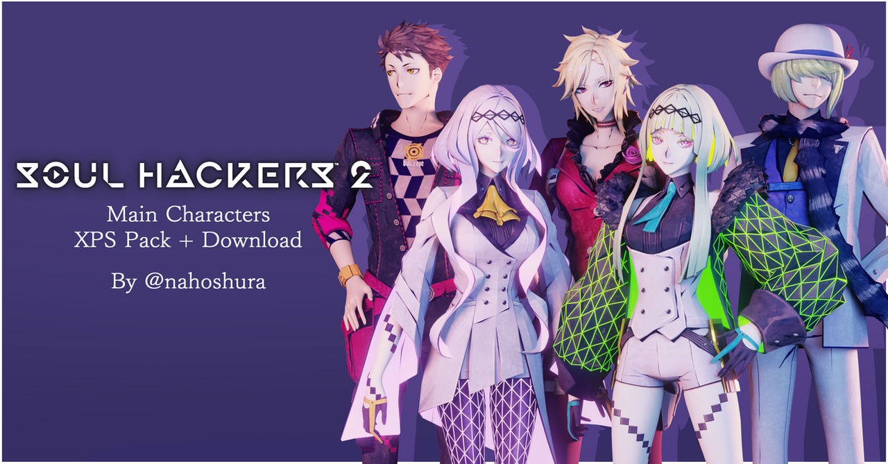 Soul Hackers 2 Main Characters XPS Pack + DL by nahoshura on